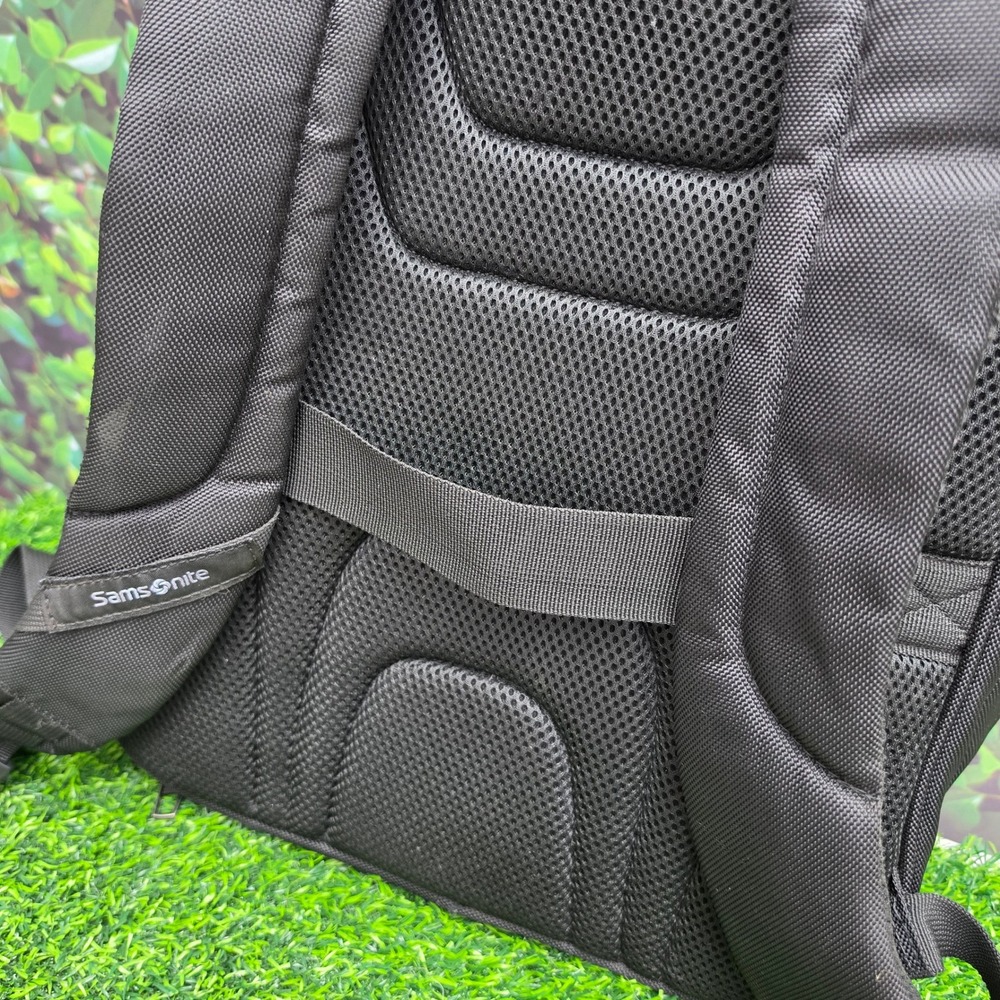 Samsonite Laptop Backpack Black Ballistic Nylon Tech Travel Bag Luggage Strap - Picture 11 of 14